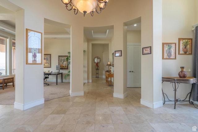 16 N Lions Head Cir, Washington, UT 84780 - entryway featuring a towering ceiling and a chandelier