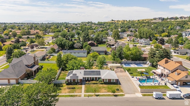 5883 S Jared Way E, South Ogden, UT 84403 - aerial view of residential area with a pool