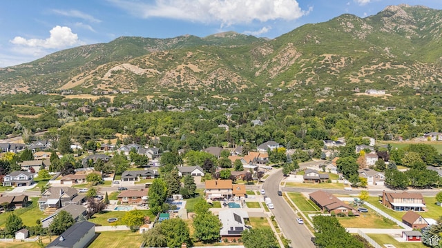 5883 S Jared Way E, South Ogden, UT 84403 - aerial view of residential area featuring a mountain backdrop