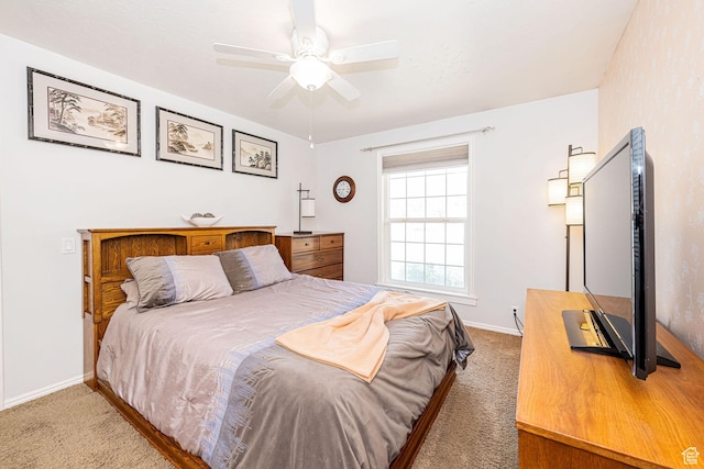 5883 S Jared Way E, South Ogden, UT 84403 - carpeted bedroom featuring baseboards and a ceiling fan