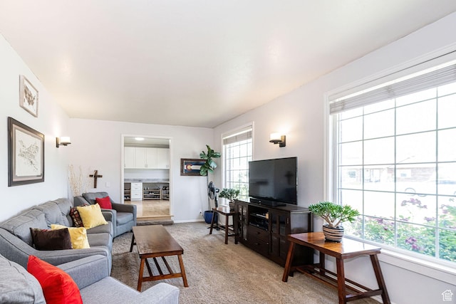 5883 S Jared Way E, South Ogden, UT 84403 - living room with carpet flooring and baseboards