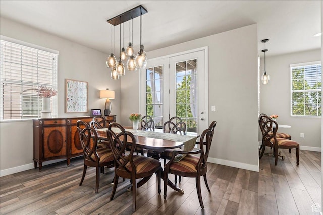 5328 W S Jordan Pkwy S, South Jordan, UT 84009 - dining room with hardwood / wood-style flooring and a chandelier