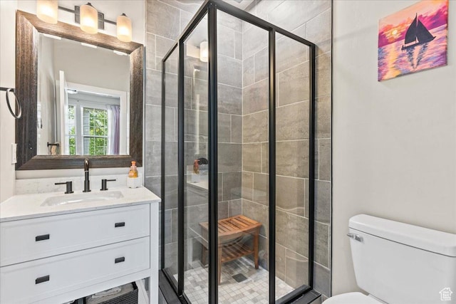 5328 W S Jordan Pkwy S, South Jordan, UT 84009 - bathroom featuring a stall shower and vanity