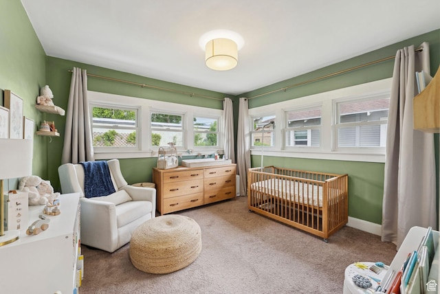 1873 S Lincoln St E, Salt Lake City, UT 84105 - carpeted bedroom with a nursery area