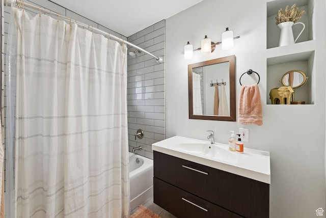 1873 S Lincoln St E, Salt Lake City, UT 84105 - bathroom featuring vanity and shower / tub combo