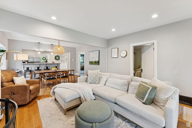 1873 S Lincoln St E, Salt Lake City, UT 84105 - living room with wood finished floors and recessed lighting
