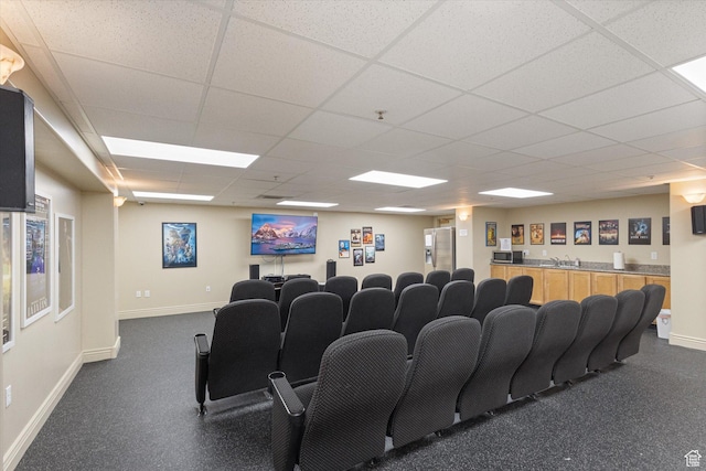 3075 E Kennedy Dr Unit 315, Salt Lake City, UT 84108 - cinema room featuring a paneled ceiling