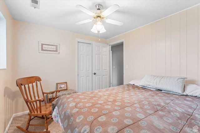 388 S Golden Circle Dr E, Fruit Heights, UT 84037 - carpeted bedroom with a closet and ceiling fan