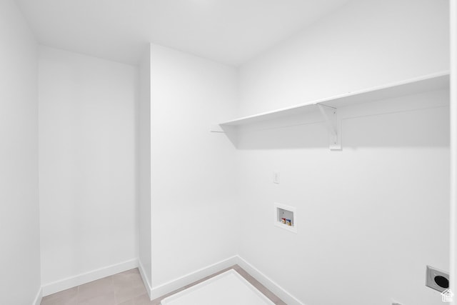 1089 S 3170 E Unit 205, Spanish Fork, UT 84660 - laundry room featuring washer hookup, electric dryer hookup, and light tile patterned flooring