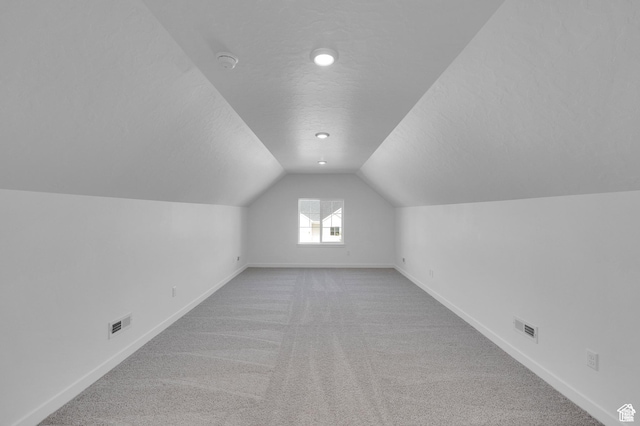 1089 S 3170 E Unit 205, Spanish Fork, UT 84660 - additional living space featuring a textured ceiling, carpet floors, and vaulted ceiling