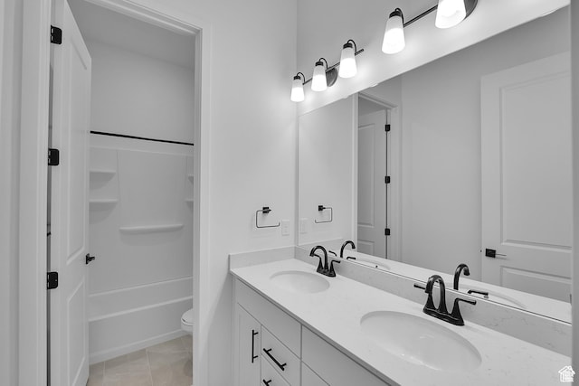 1147 S 3170 E Unit 207, Spanish Fork, UT 84660 - full bath with double vanity, shower / bathtub combination, and tile patterned floors