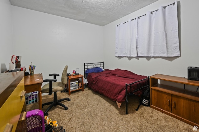 308 W 1050 N, Logan, UT 84321 - carpeted bedroom with an office area and a textured ceiling