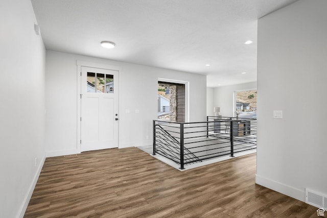 3071 N Mountain Rd Unit 4, North Ogden, UT 84414 - foyer with plenty of natural light, wood finished floors, and recessed lighting