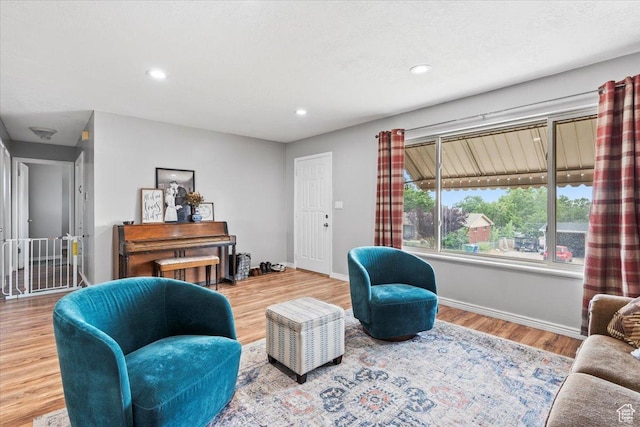 446 Robins Ave, Ogden, UT 84404 - living room with wood finished floors and recessed lighting