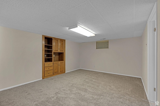 192 N Highland Blvd, Brigham City, UT 84302 - finished below grade area with carpet flooring and a drop ceiling