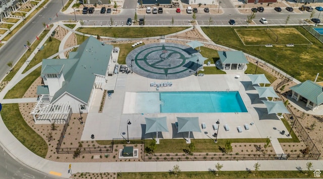 356 N Starboard Ln Unit 1555, Saratoga Springs, UT 84045 - drone / aerial view of a pool