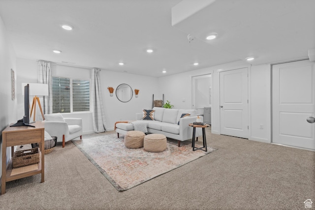 356 N Starboard Ln Unit 1555, Saratoga Springs, UT 84045 - living area with light carpet and recessed lighting