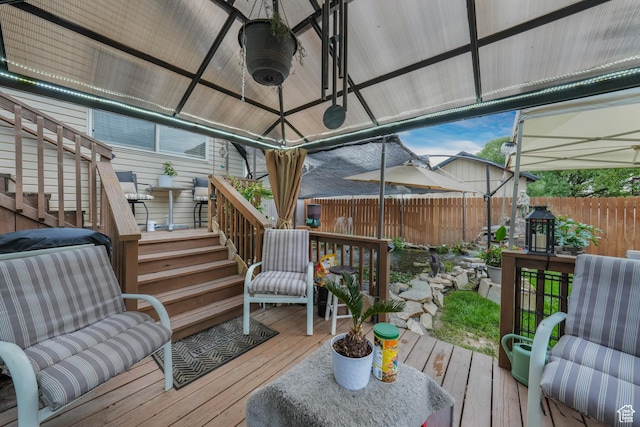 3561 S Jenelles Bay, West Valley City, UT 84119 - deck featuring a gazebo