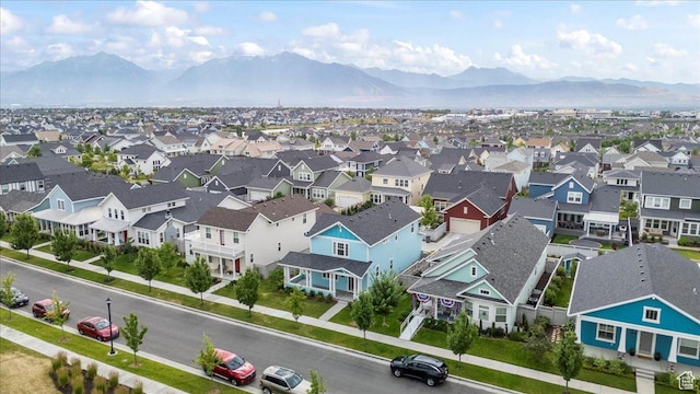 5131 W Mellow Way S, South Jordan, UT 84009 - aerial view of residential area with a mountainous background