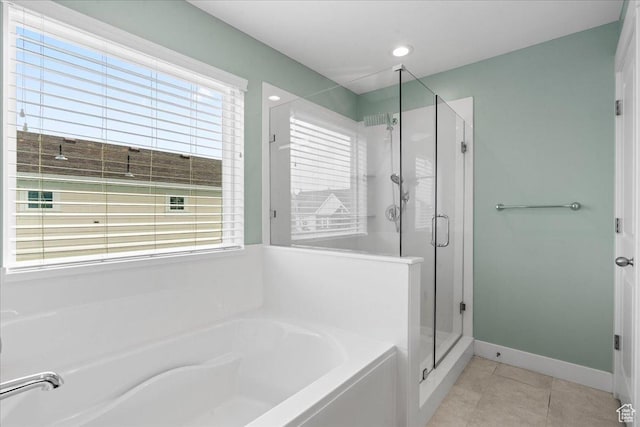 5131 W Mellow Way S, South Jordan, UT 84009 - full bath with a bath, a shower stall, and healthy amount of natural light
