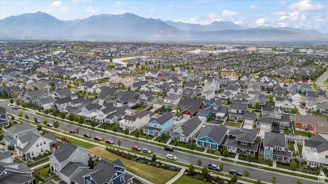 5131 W Mellow Way S, South Jordan, UT 84009 - aerial view of property's location featuring mountains and nearby suburban area