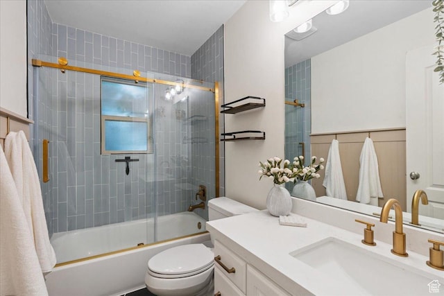 656 W 1310 N, Lehi, UT 84043 - bathroom featuring vanity and bath / shower combo with glass door