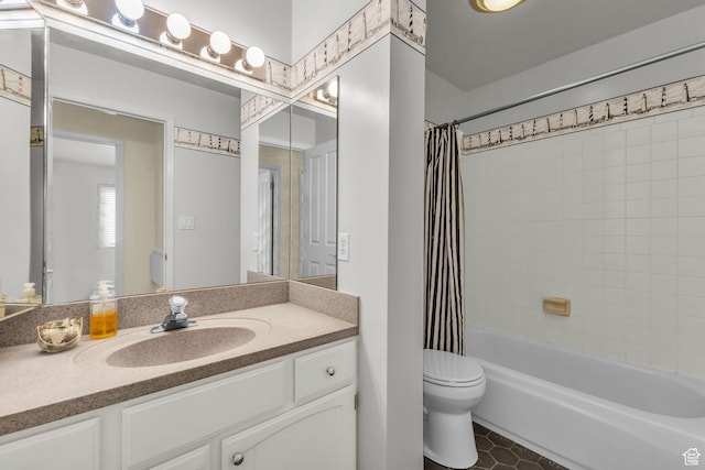 607 E 4030 S, Murray, UT 84107 - bathroom with vanity, shower / bath combo, and tile patterned floors