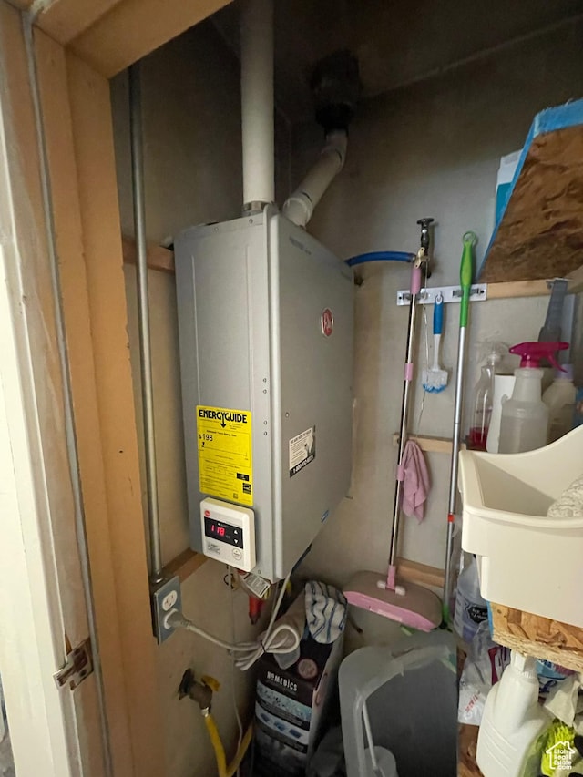 4825 S 4480 W, Kearns, UT 84118 - utility room with tankless water heater