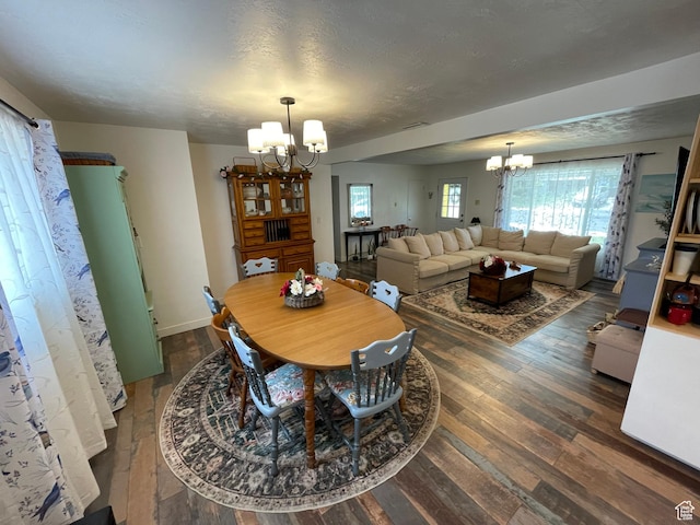 4825 S 4480 W, Kearns, UT 84118 - dining space with a chandelier and dark wood-type flooring