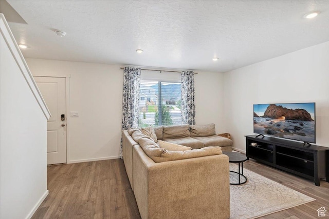 1826 N Blue Iris Ave, Tooele, UT 84074 - living area with wood finished floors and recessed lighting