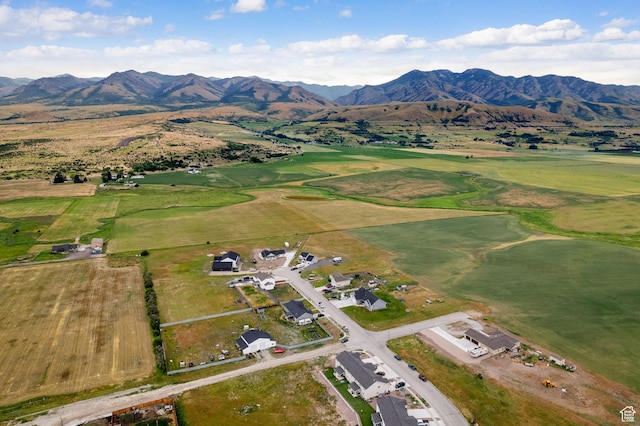 87 E Legacy Dr, Franklin, ID 83237 - aerial view of property and surrounding area with mountains