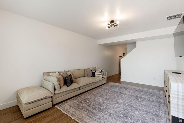 87 E Legacy Dr, Franklin, ID 83237 - living area with baseboards and wood finished floors