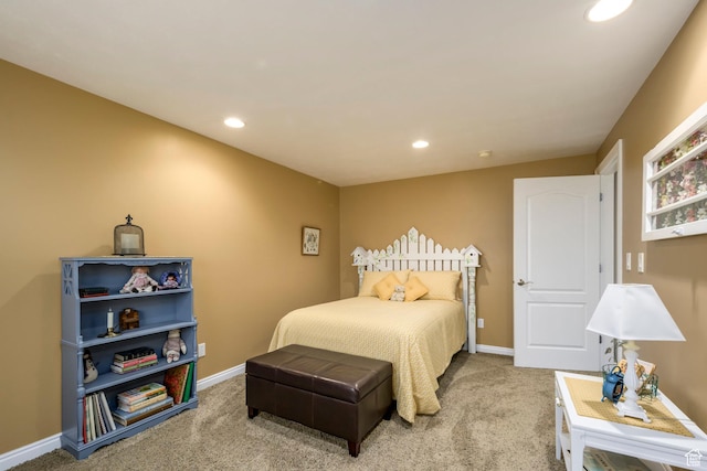 10453 N Canterbury Pl, Highland, UT 84003 - carpeted bedroom featuring recessed lighting and baseboards
