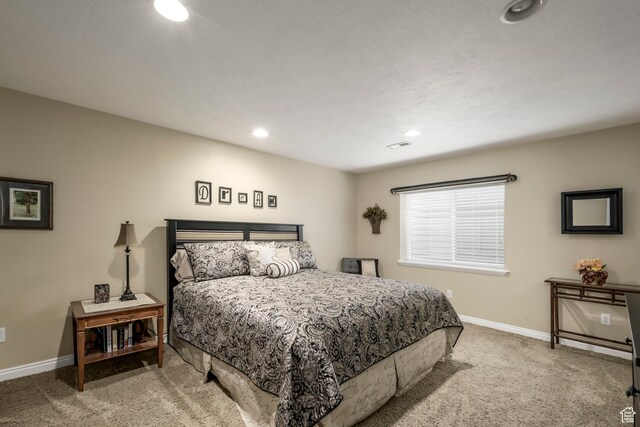 10453 N Canterbury Pl, Highland, UT 84003 - bedroom with carpet and recessed lighting