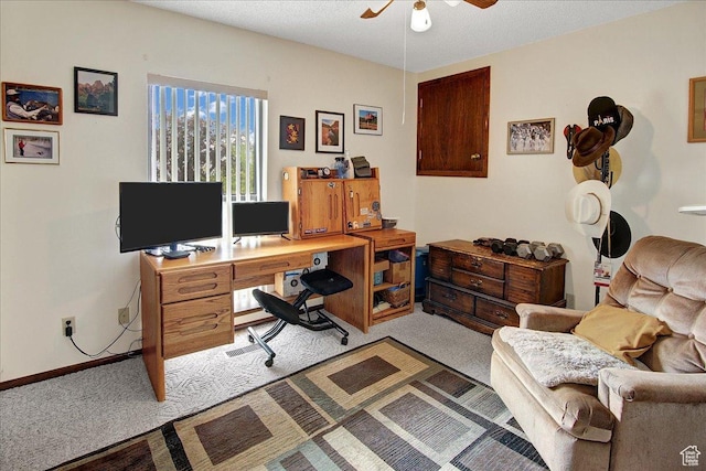 490 E 3475 N, North Ogden, UT 84414 - office featuring light colored carpet and a ceiling fan