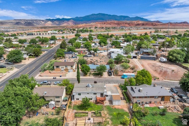 328 Pectol St, Washington, UT 84780 - aerial perspective of suburban area with a mountain backdrop
