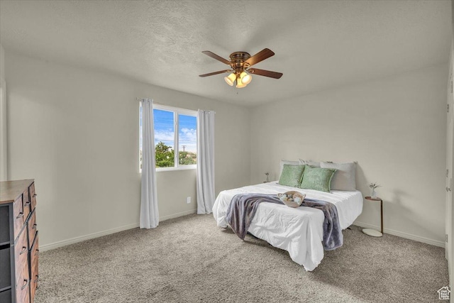 328 Pectol St, Washington, UT 84780 - bedroom featuring carpet, a ceiling fan, and a textured ceiling