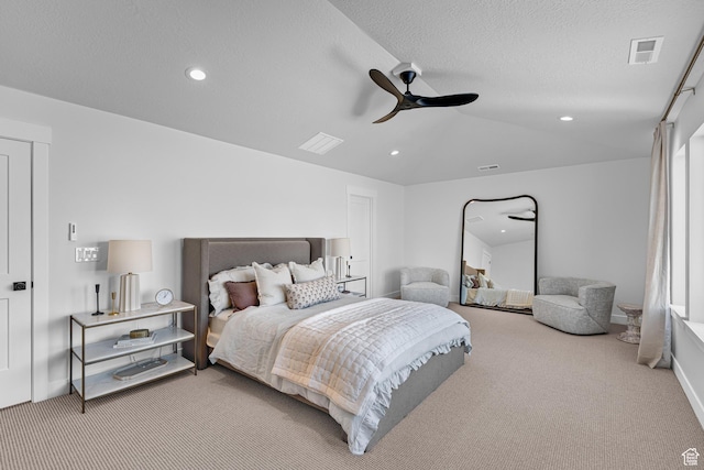 6957 W Farnsworth Peak Dr S Unit 314, West Jordan, UT 84081 - bedroom featuring carpet, recessed lighting, and a ceiling fan