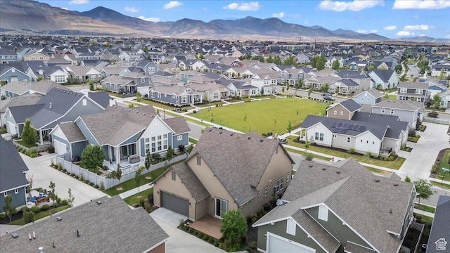 6153 W Poplar View Dr, South Jordan, UT 84009 - aerial perspective of suburban area featuring a mountainous background