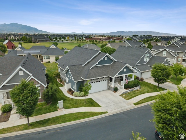 1968 W Silver Leaf Dr S, Mapleton, UT 84664 - aerial view of residential area featuring mountains