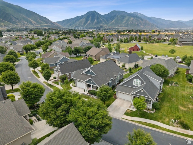1968 W Silver Leaf Dr S, Mapleton, UT 84664 - aerial perspective of suburban area with a mountain backdrop