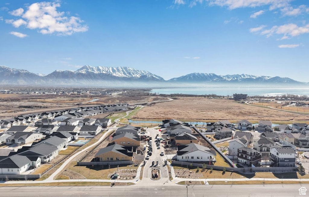 272 E Polaris Dr Unit 111, Saratoga Springs, UT 84045 - aerial view of residential area with a water and mountain view