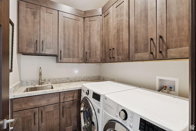 11411 N White Tail Ct, Hideout, UT 84036 - washroom with cabinet space and washer and dryer
