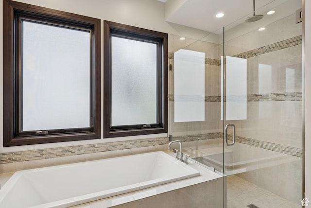 11411 N White Tail Ct, Hideout, UT 84036 - bathroom with a shower stall and a bath