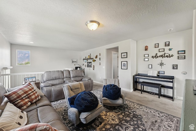 979 N Cold Creek Way, Layton, UT 84041 - living area featuring carpet flooring and a textured ceiling