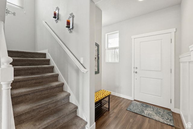 979 N Cold Creek Way, Layton, UT 84041 - entryway featuring wood finished floors and stairway