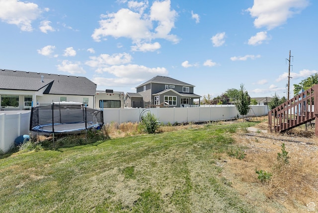979 N Cold Creek Way, Layton, UT 84041 - view of yard with a trampoline