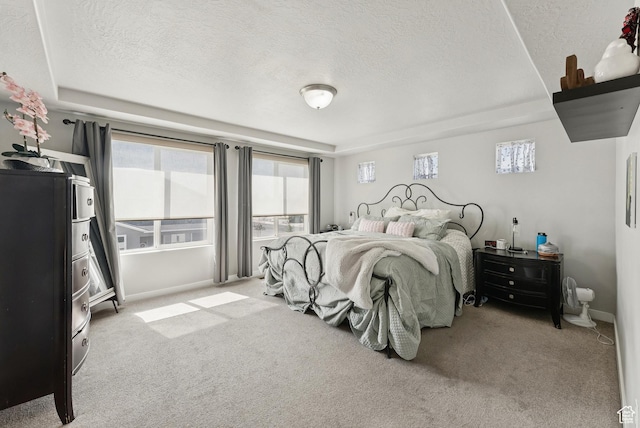 979 N Cold Creek Way, Layton, UT 84041 - bedroom with a textured ceiling, light colored carpet, and a raised ceiling