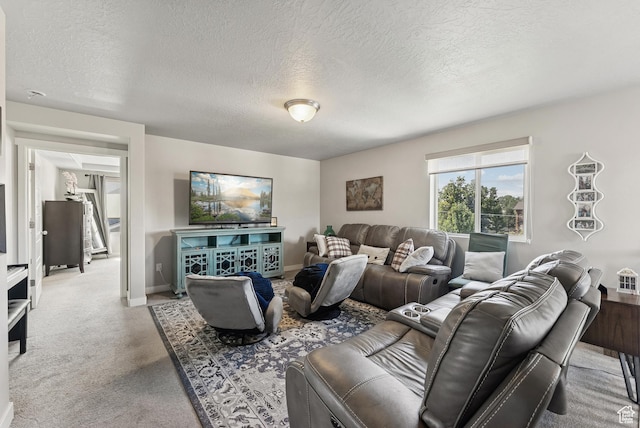 979 N Cold Creek Way, Layton, UT 84041 - carpeted living area with a textured ceiling