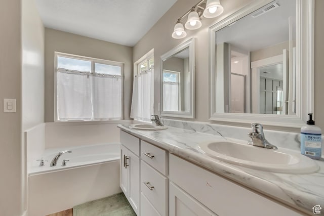 342 W Royal Land Dr, Santaquin, UT 84655 - full bath with double vanity and a garden tub